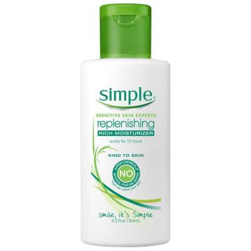 White bottle of skin moisturizer